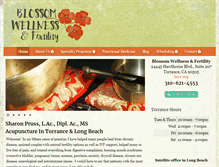 Tablet Screenshot of blossomwellness.org